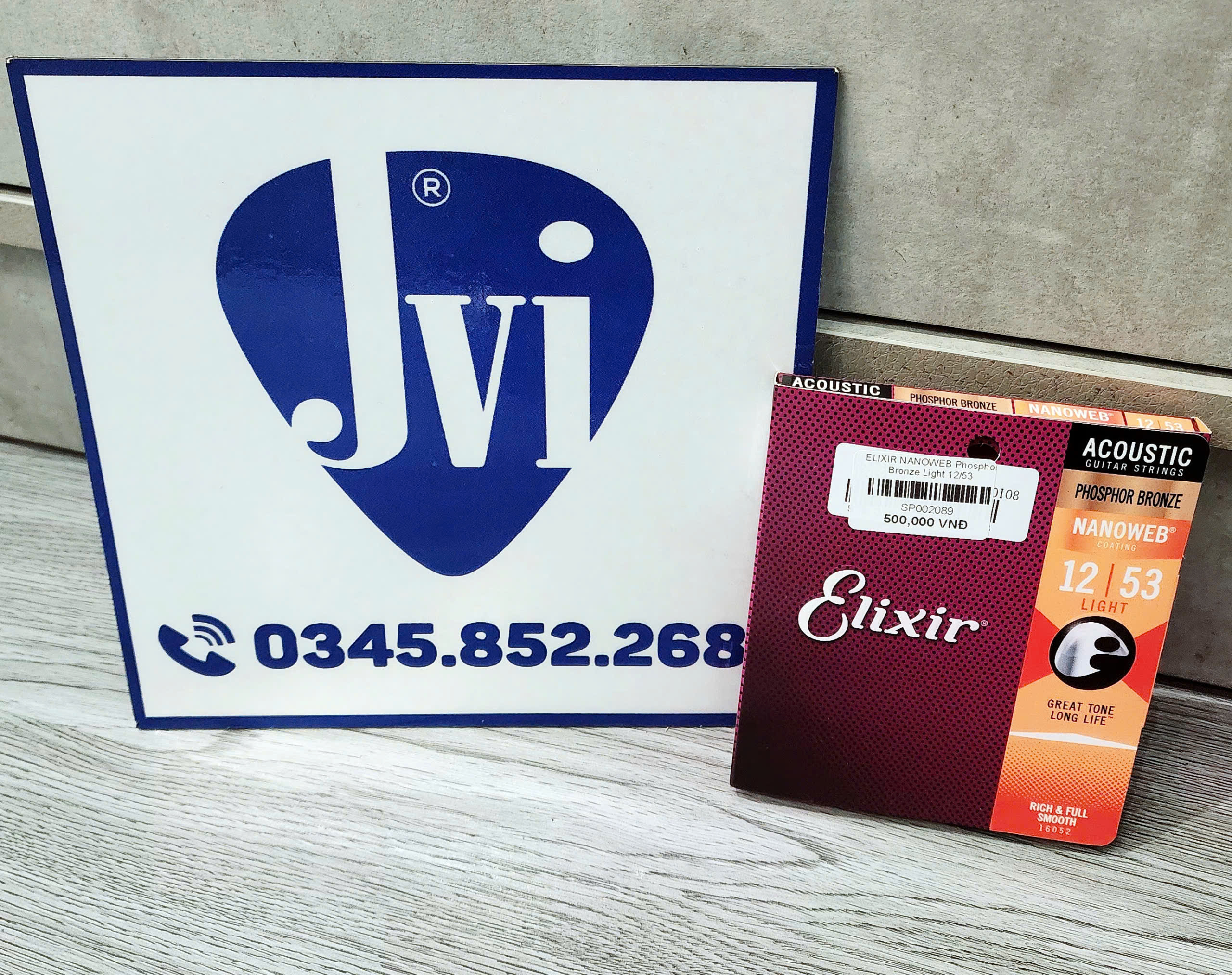 Dây Elixir Acoustic 12-53 Phosphor Bronze NanoWeb