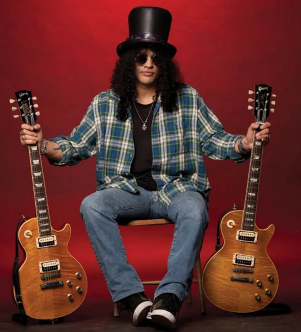 Slash and his Les Paul